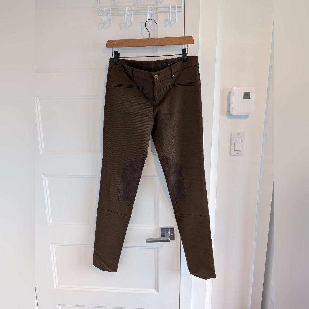 Gucci/Brown Pants with Knee Patches Sz 40